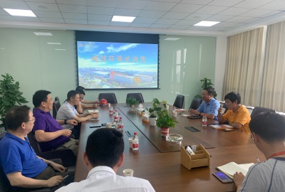 华海药业客户走进越信环保参观考察